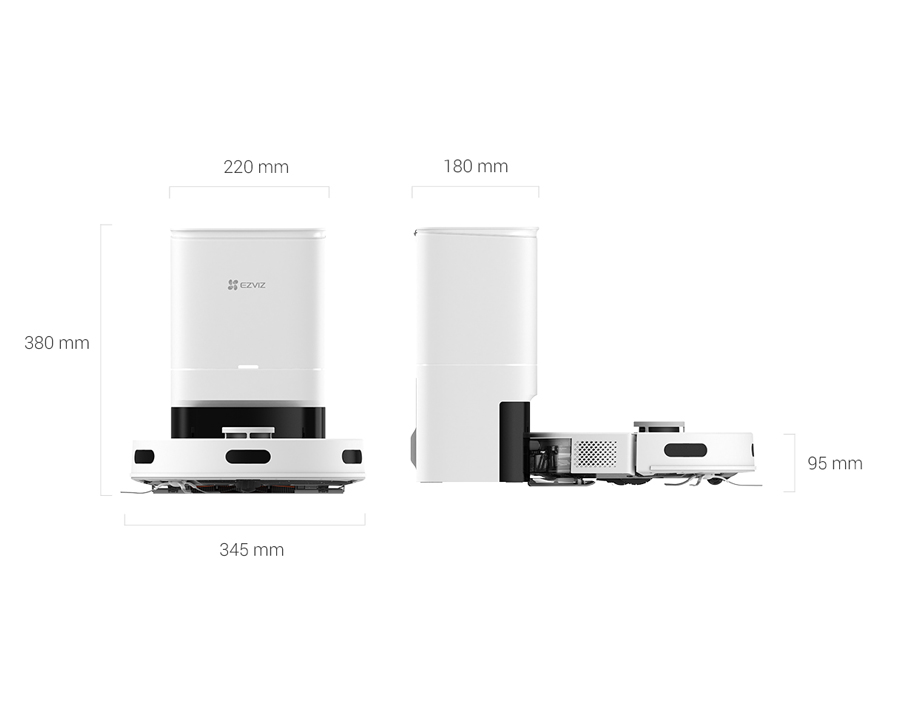 Robot aspirapolvere e lavapavimenti combinato RE4 Plus 