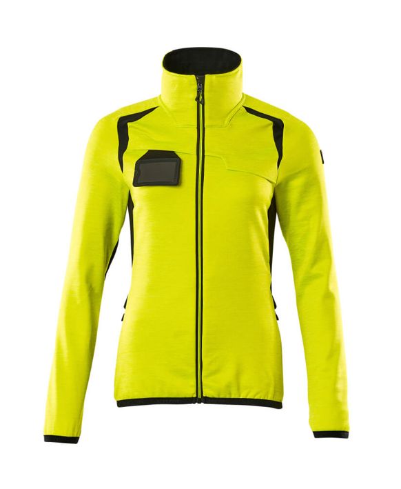 Maglione in pile con chiusura lampo ACCELERATE SAFE hi-vis giallo/nero