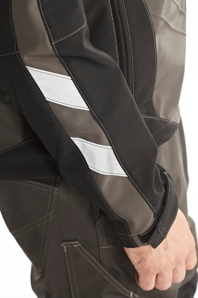 Giacca Softshell UNIQUE rosso/nero