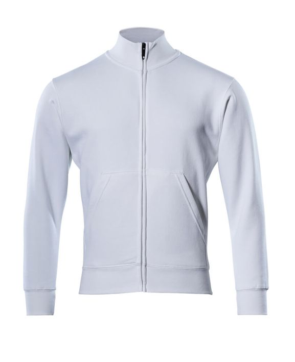 Felpa con chiusura lampo CROSSOVER bianco
