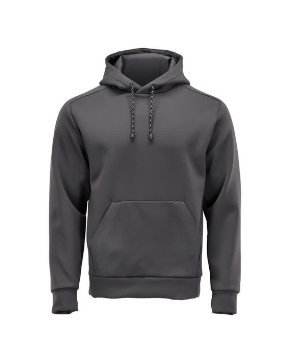 Felpa con cappuccio in pile CUSTOMIZED grigio pietra