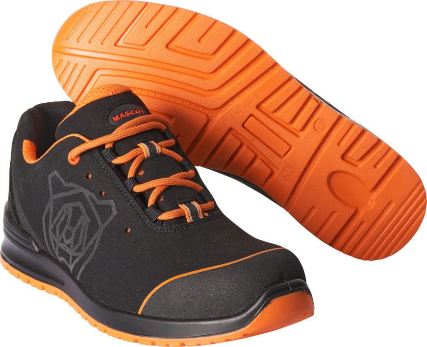 Scarpe antinfortunistiche FOOTWEAR CLASSIC nero/arancio brillante