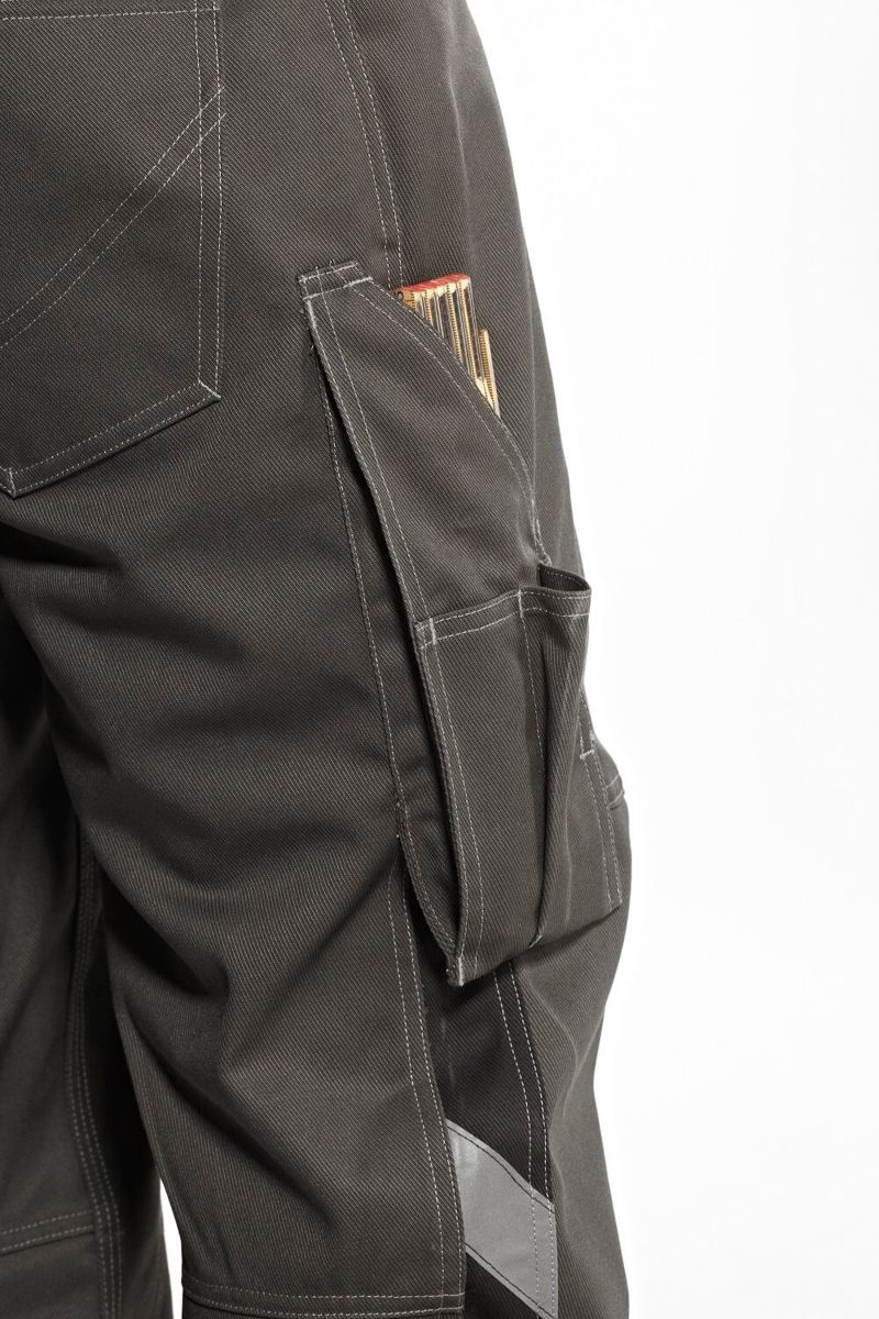 Pantaloni con tasche sulle cosce UNIQUE verde/nero