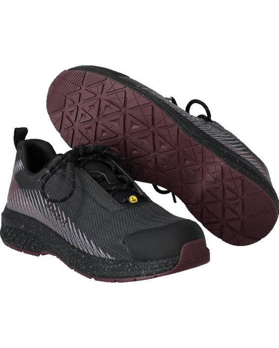 Scarpe antinfortunistiche FOOTWEAR CUSTOMIZED Grigio pietra/bordeaux