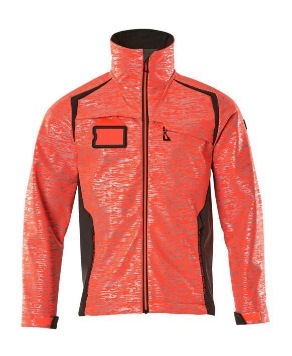 Giacca Softshell ACCELERATE SAFE hi-vis rosso/antracite scuro