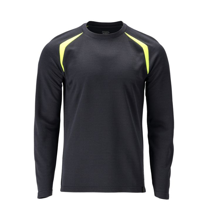 Maglietta, a maniche lunghe ACCELERATE MULTISAFE blu navy scuro/hi-vis giallo