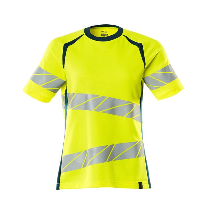 Maglietta ACCELERATE SAFE hi-vis giallo/petrolio scuro