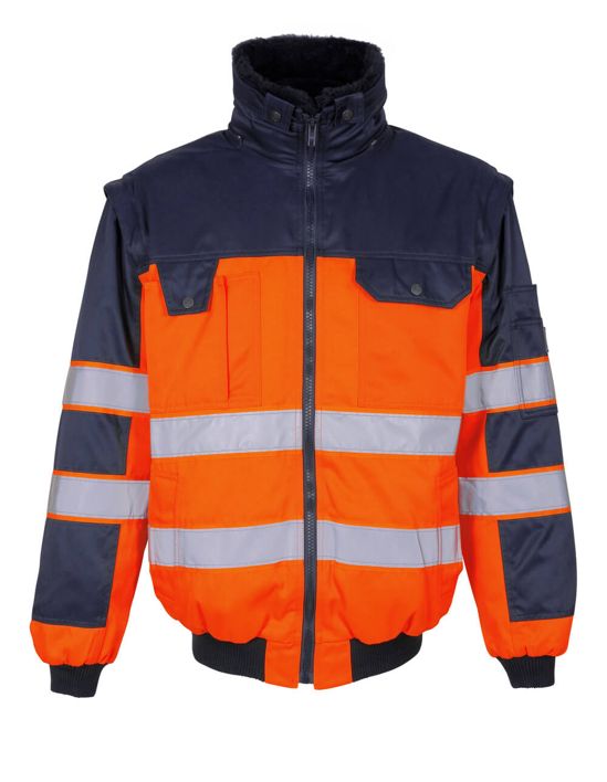 Giacca da pilota SAFE IMAGE hi-vis arancio/blu navy