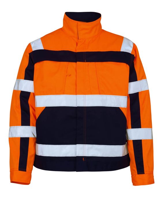 Giacca SAFE COMPETE hi-vis arancio/blu navy
