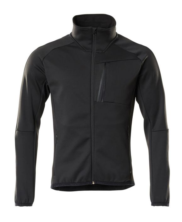 Maglione in pile con chiusura lampo UNIQUE nero
