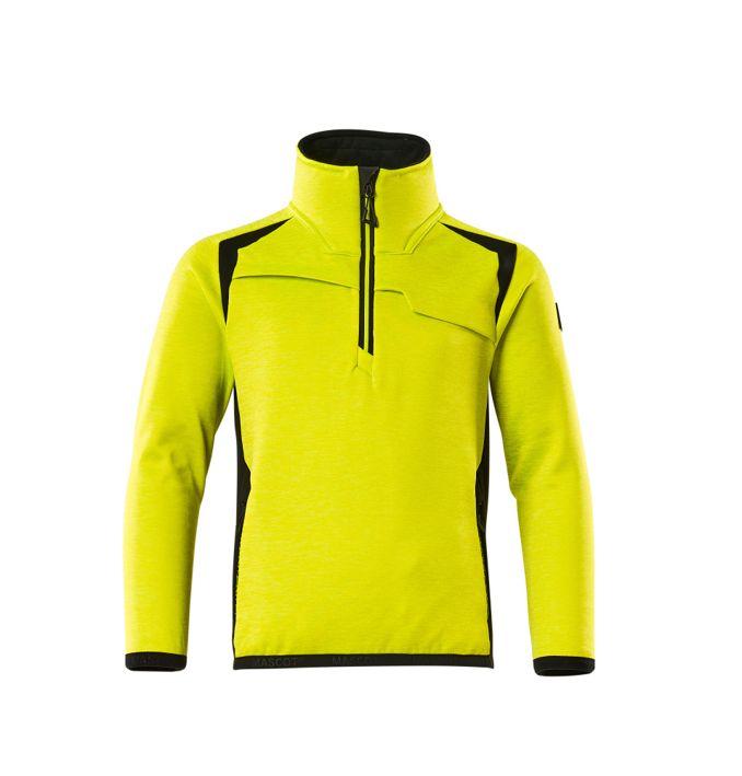 Maglione in pile da bambino ACCELERATE SAFE hi-vis giallo/nero