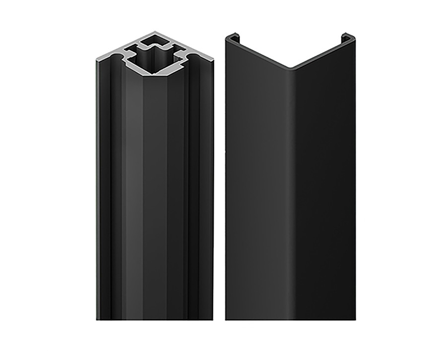 Kit ferramenta profilo per angolo in vetro e profilo di copertura