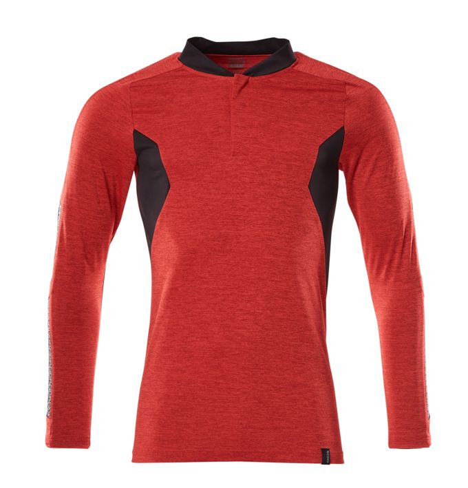 Polo, a maniche lunghe ACCELERATE rosso/nero