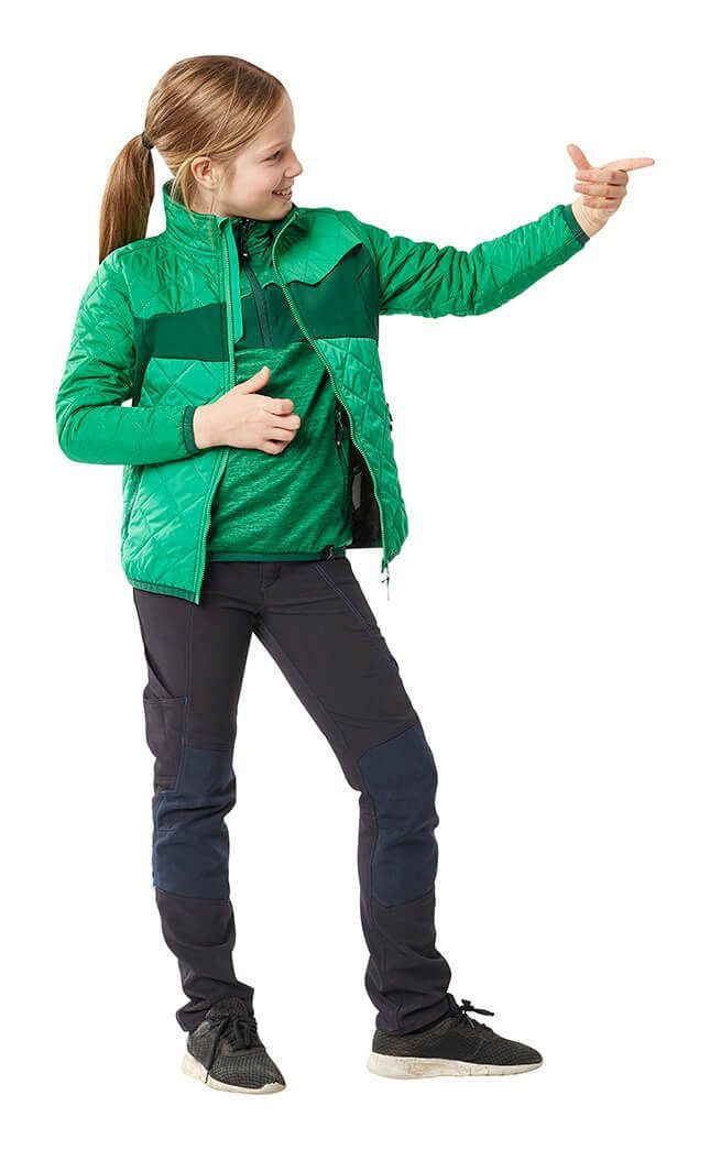 Maglione in pile da bambino ACCELERATE verde prato/verde