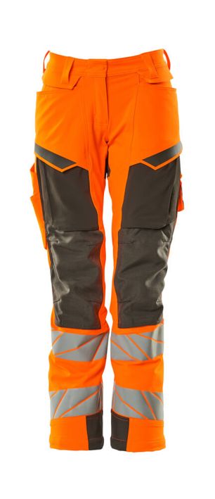 Pantaloni con tasche porta-ginocchiere ACCELERATE SAFE hi-vis arancio/antracite scuro