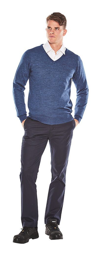 Maglione FRONTLINE blu melange