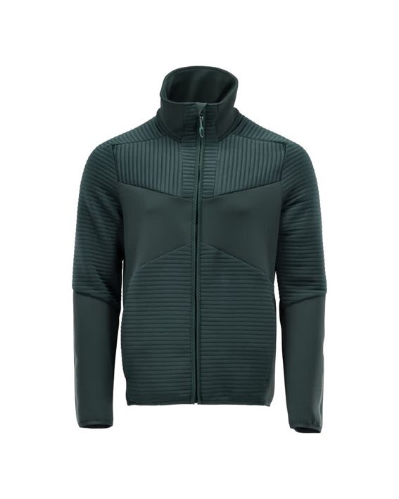 Maglione in pile con chiusura lampo CUSTOMIZED verde foresta