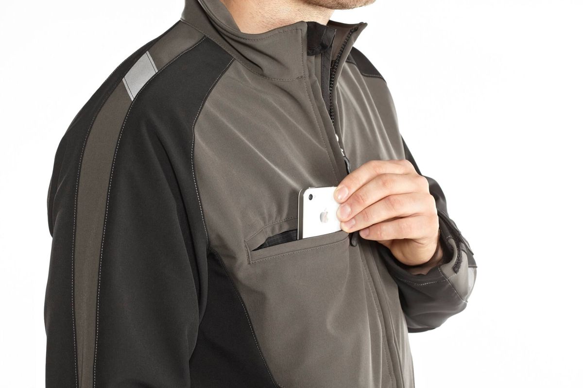 Giacca Softshell UNIQUE verde/nero