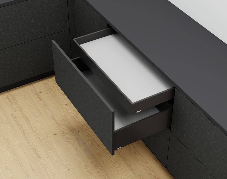 Legrabox - Cassetto interno - altezza M - nero carbonio opaco 