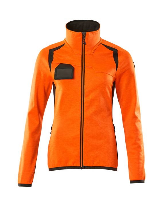 Maglione in pile con chiusura lampo ACCELERATE SAFE hi-vis arancio/antracite scuro