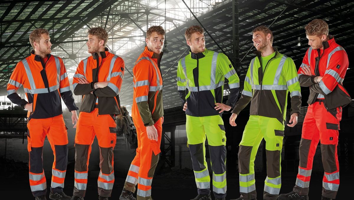 Giacca Softshell SAFE LIGHT hi-vis rosso/antracite scuro