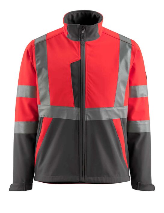 Giacca Softshell SAFE LIGHT hi-vis rosso/antracite scuro