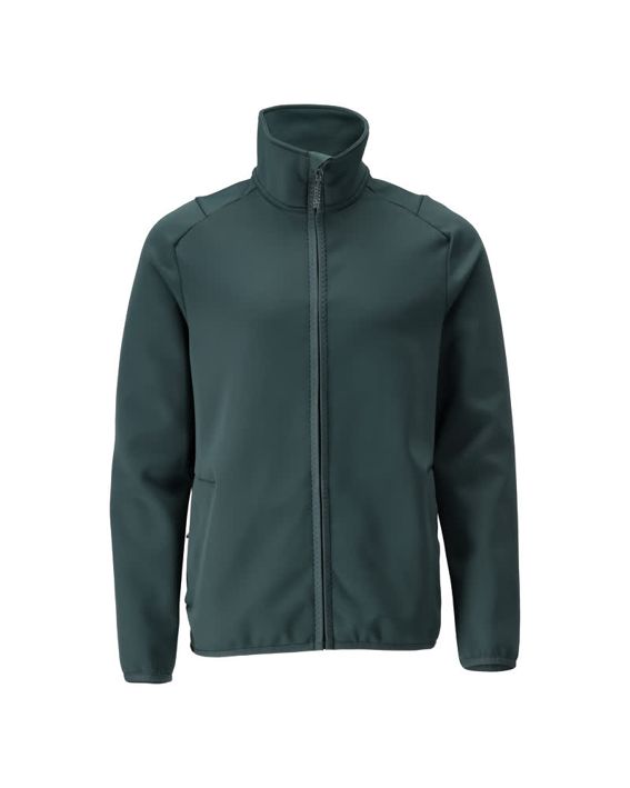 Maglione in pile con chiusura lampo CUSTOMIZED verde foresta