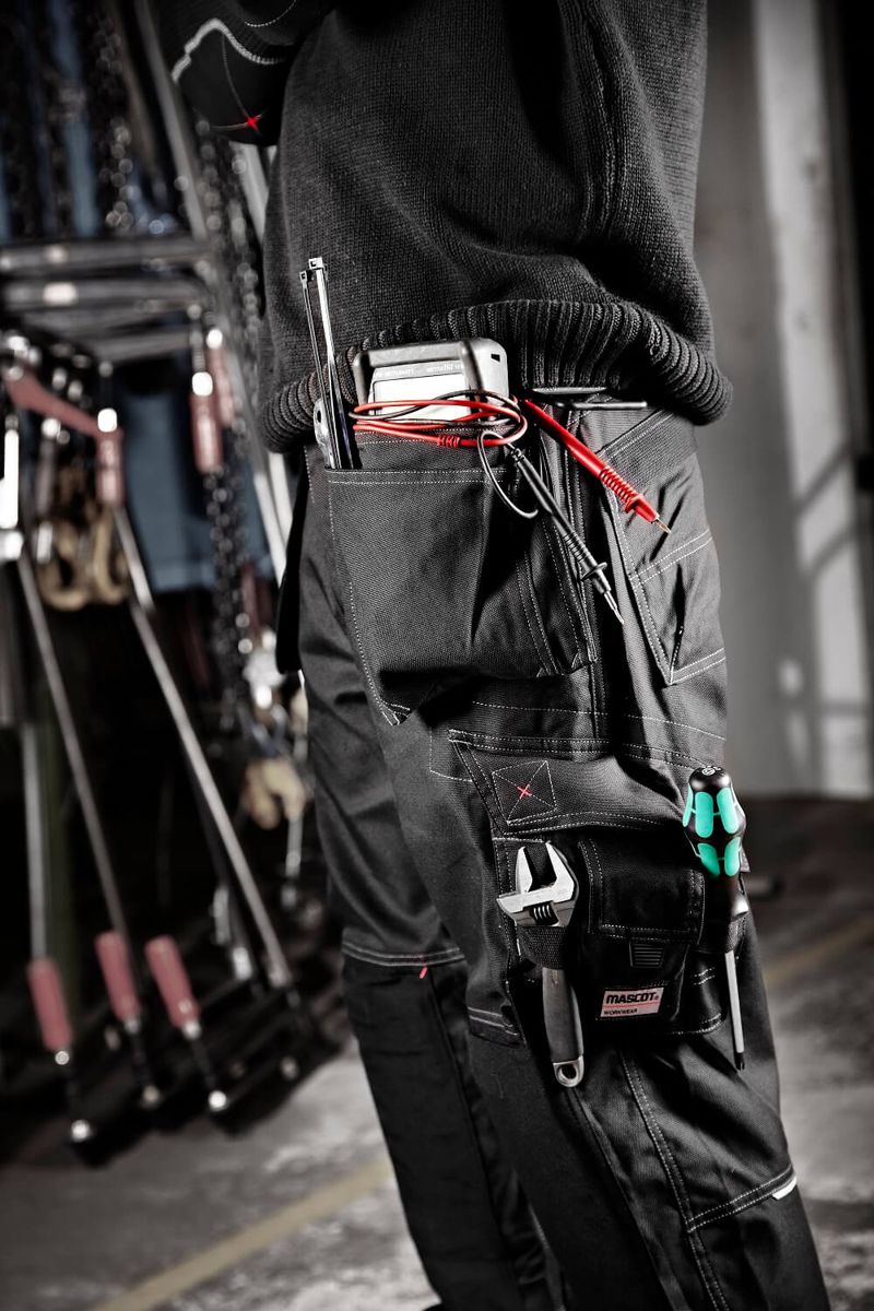 Pantaloni con tasche esterne FRONTLINE antracite scuro