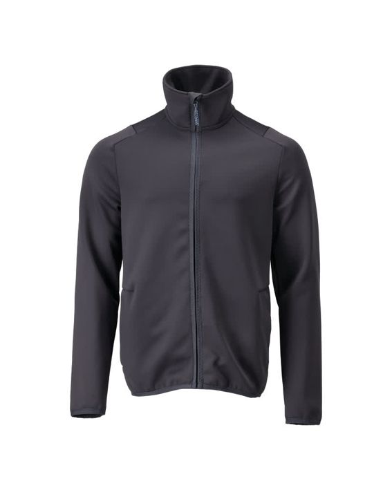 Maglione in pile con chiusura lampo CUSTOMIZED blu navy scuro