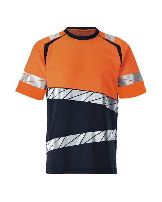 Maglietta ACCELERATE SAFE blu navy scuro/hi-vis arancio