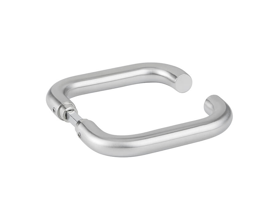 Coppia maniglie per serrature di porte in vetro