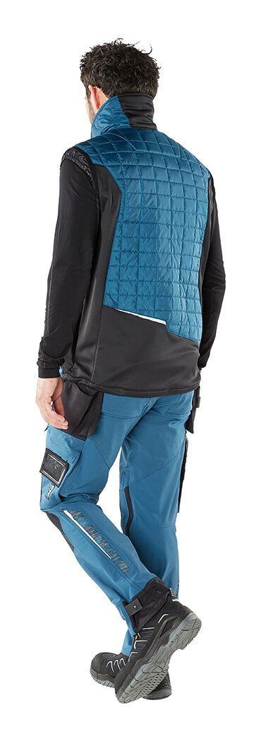 Gilet termico ADVANCED verde muschio/nero