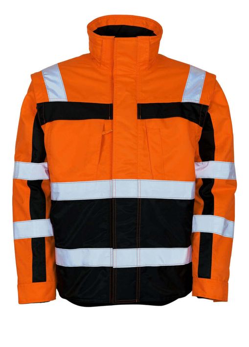 Giacca antifreddo SAFE COMPETE hi-vis arancio/blu navy